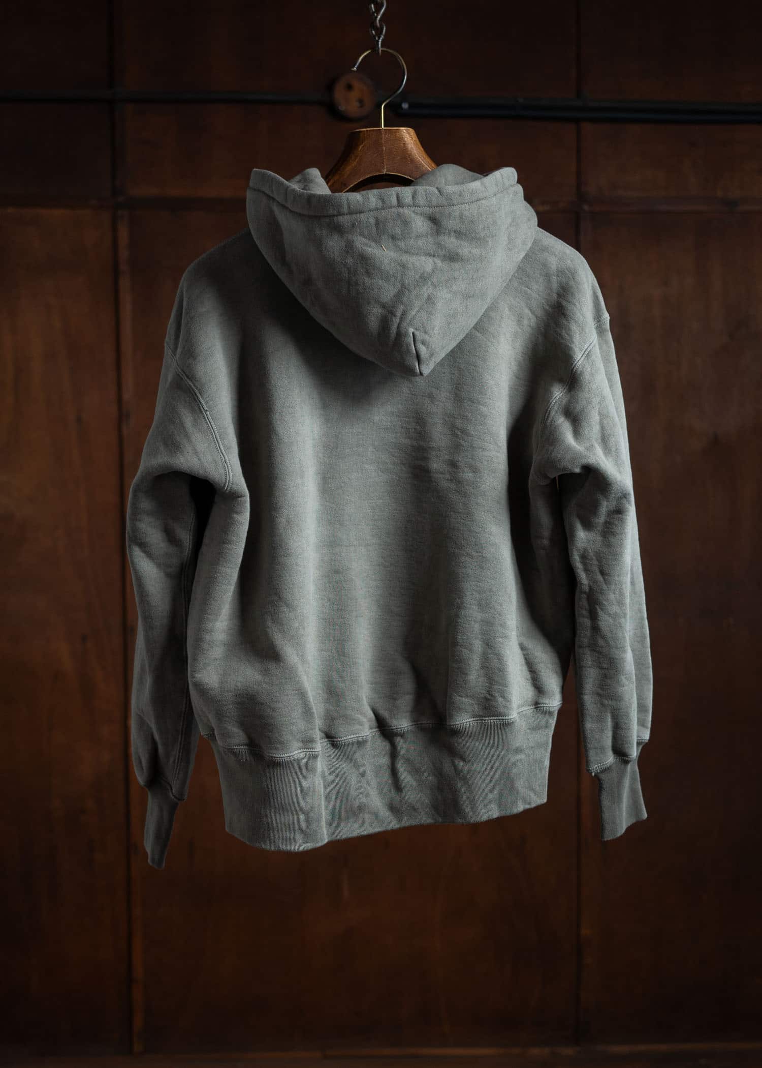 Taiga Takahashi Hooded Sweat Shirt Logwood Dye Gray Lot.606