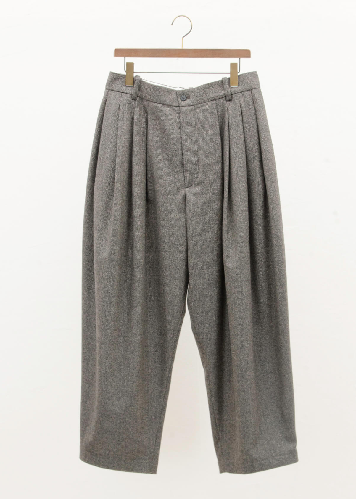 HED MAYNER 8 PLEAT PANT / GREY HERRINGBONE – VISION OF FASHION