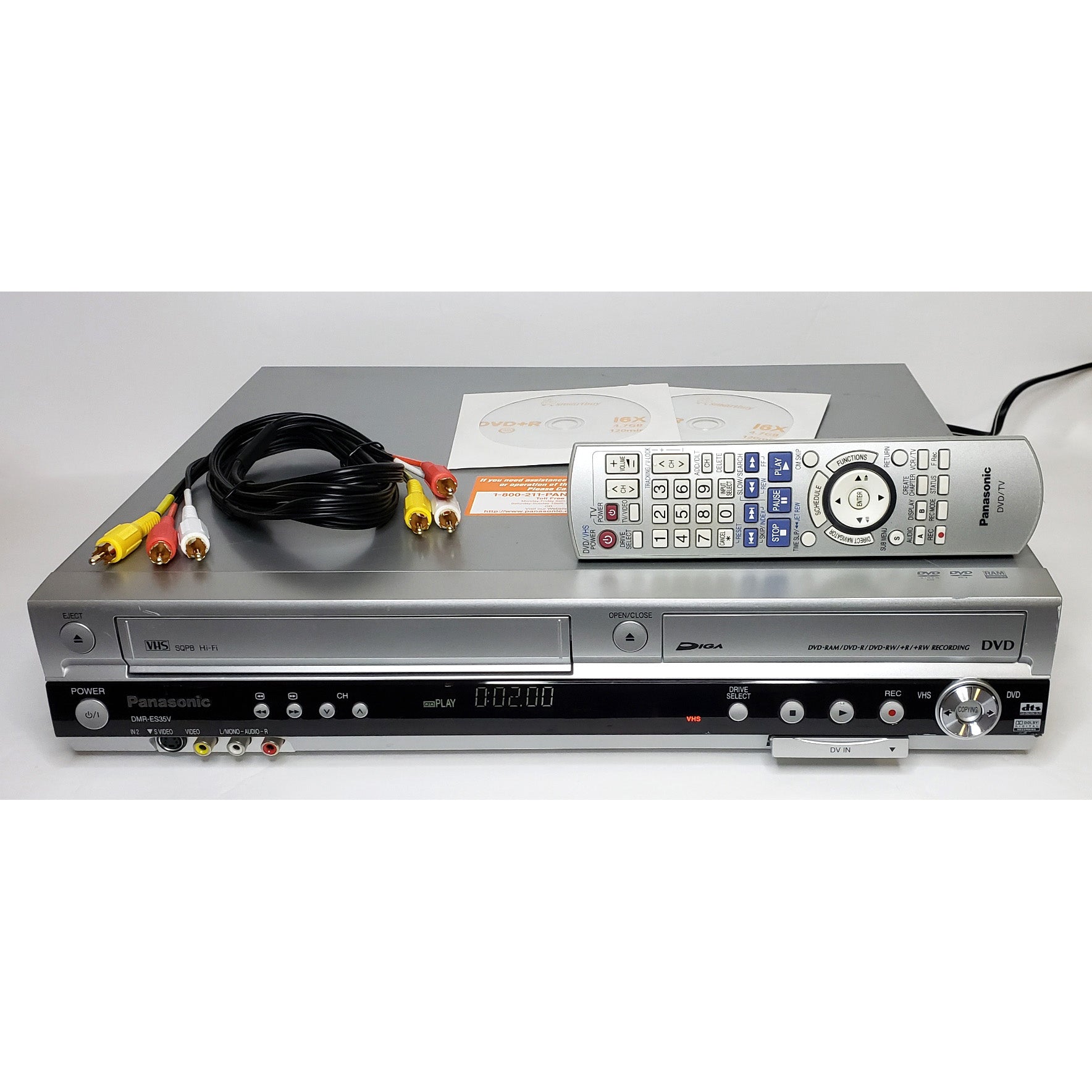 Panasonic DMR-ES35V VHS VCR/DVD Recorder Combo – VCR-DVD.com