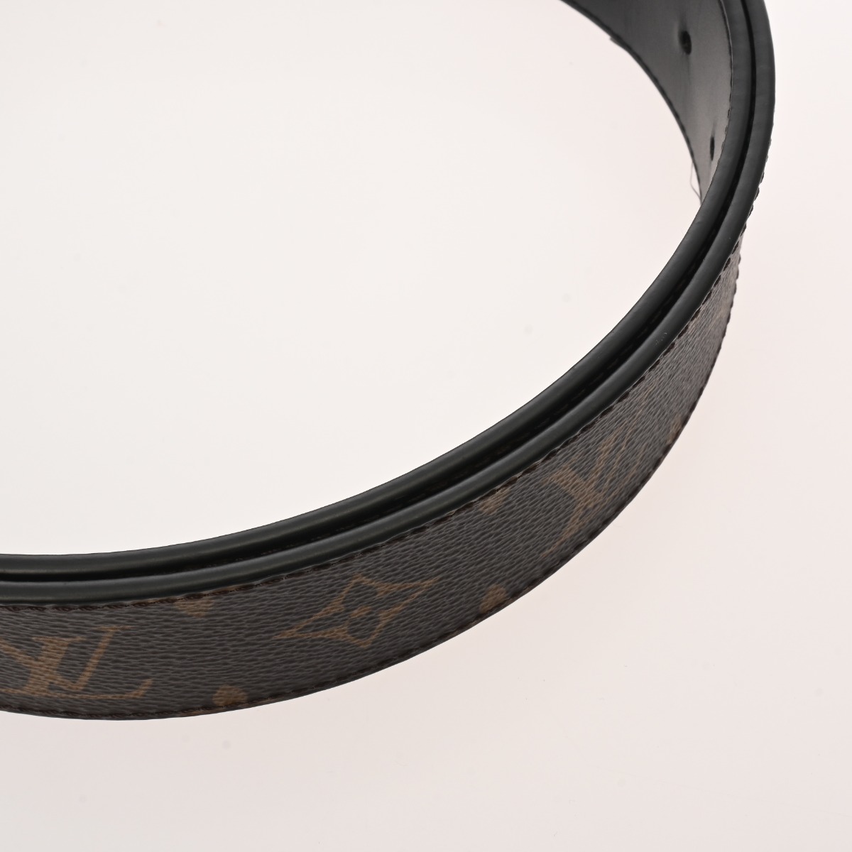 ルイ ヴィトン モノグラム ベルト LV イニシャル 40MM #90 ブラウン