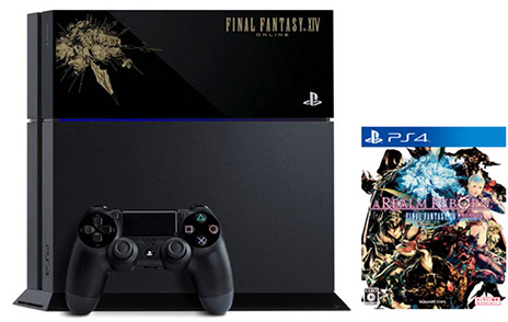 オリジナルデザインのPS4本体と「新生FFXIV」のセットモデルが4月14日