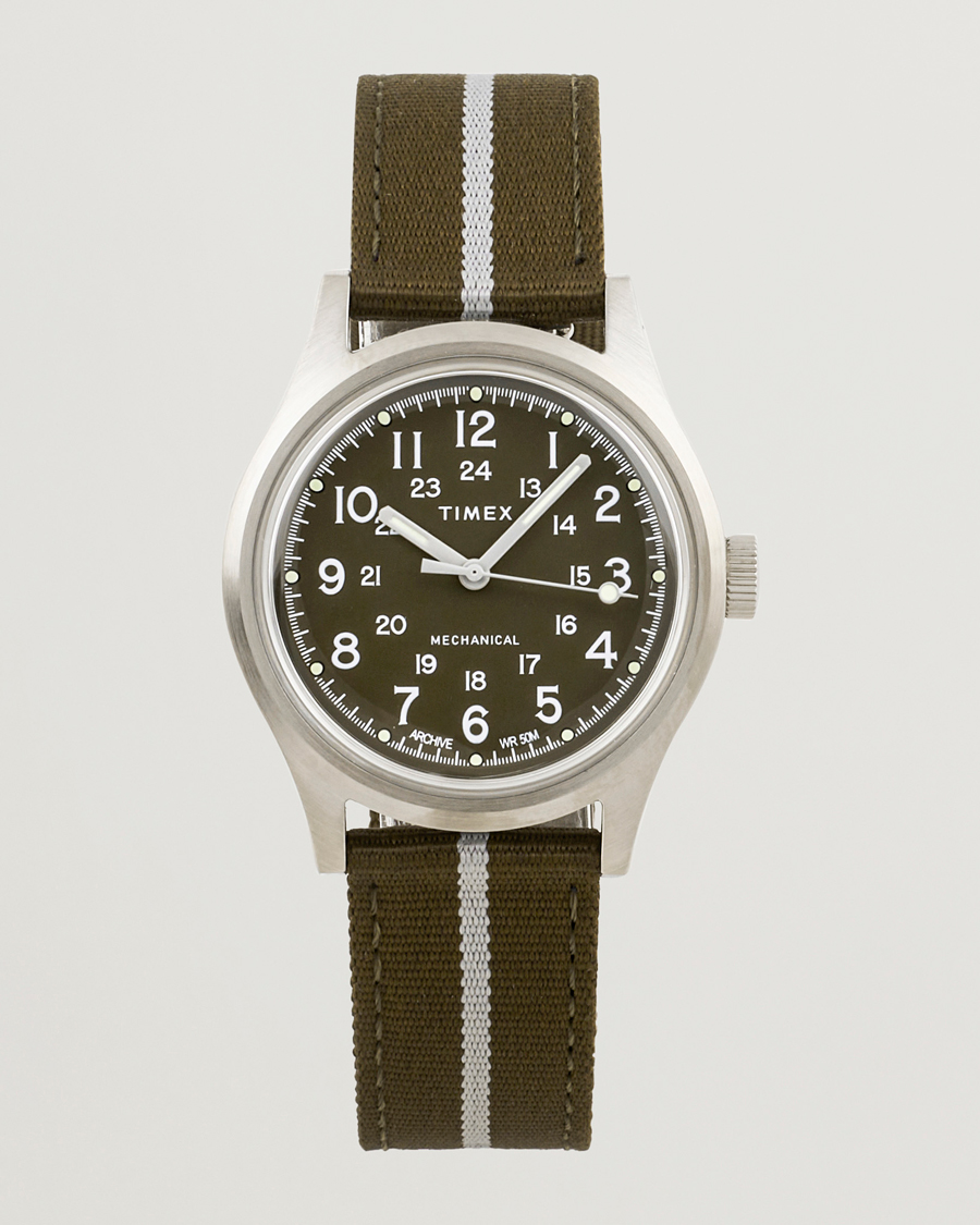 Timex MK1 Mechanical 36mm Green Dial at CareOfCarl.com