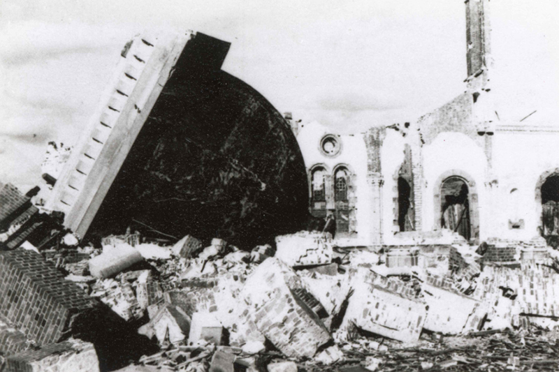 旧浦上天主堂の「被爆十字架」 カトリックの米兵が発見、74年ぶりに