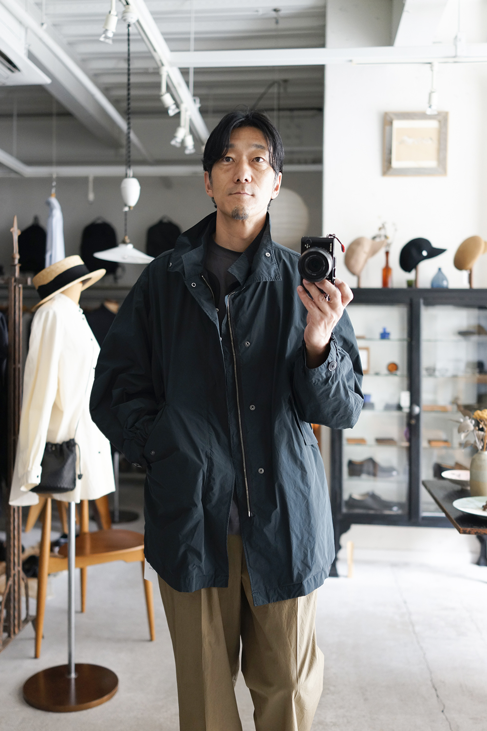 ATON」AIR WEATHER | SHORT MODS COAT | ANOTHER LOUNGE