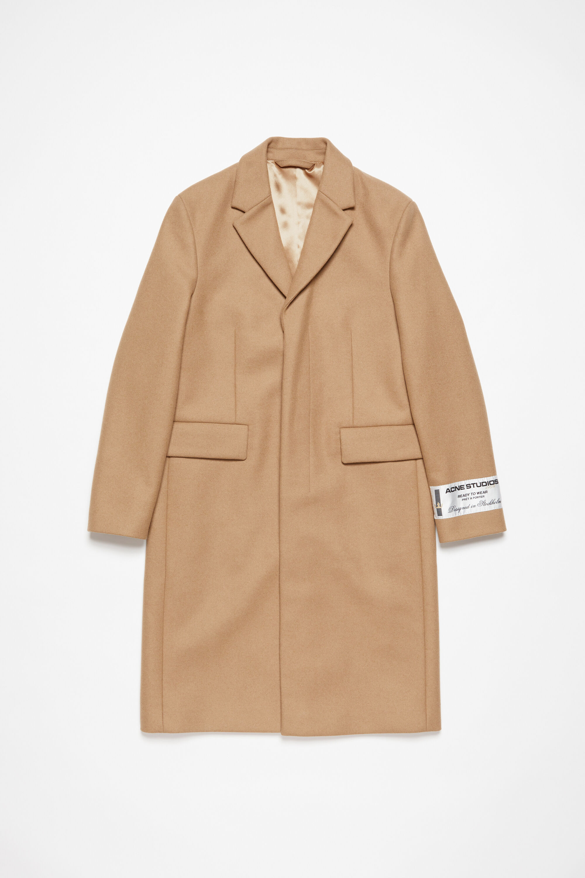 Acne Studios - シングルブレストウールコート - キャメルベージュ