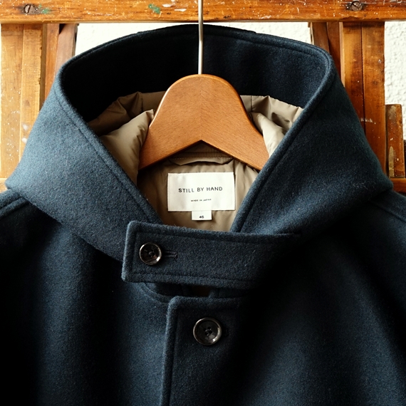 STILL BY HAND シンサレートを抱かせたメルトンフードコート（CO0284