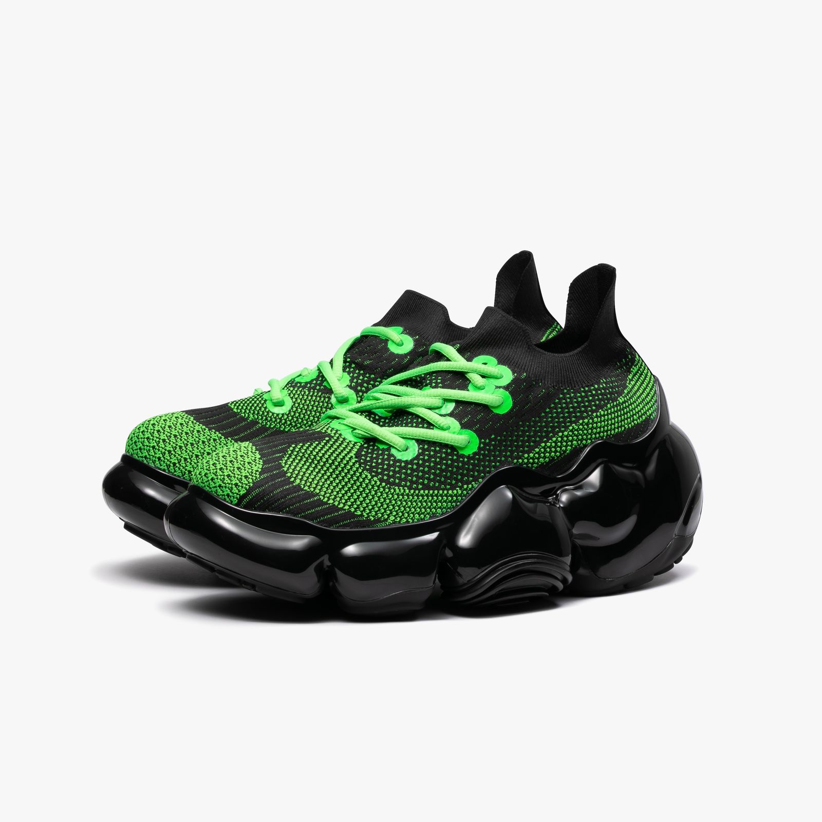 grounds - 【残り一点】Moopie EL(BLACK NEON GREEN×BLACK SOLID