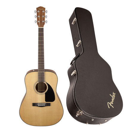 Fender CD-60 Dreadnought V3 Acoustic Guitar with Case,Walnut