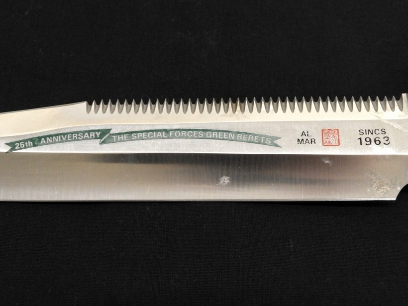 ALMAR] グリーンベレー25周年記念ナイフ 革製シース付 (中古)の販売