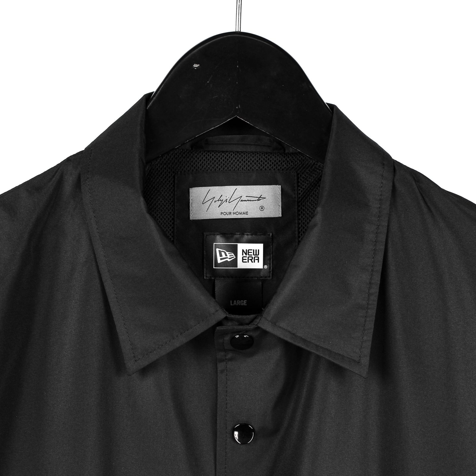 yohji yamamoto - pour homme × NEW ERA CROW PRINT COACH JACKET / HG