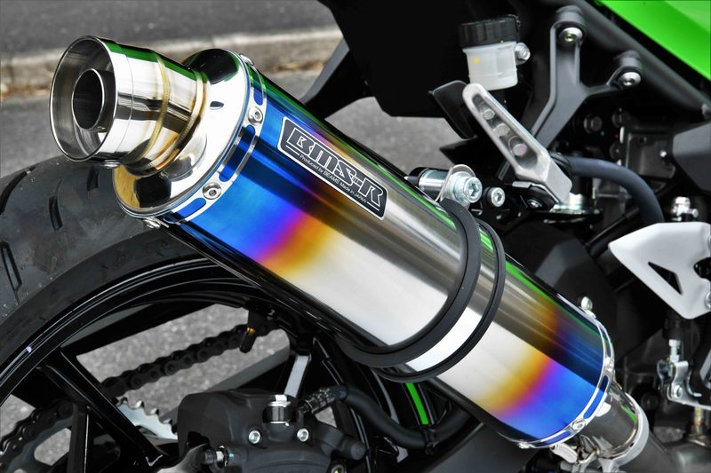 R-EVO ヒートチタン スリップオン：Ninja400 / Z400：2022〜：政府認証