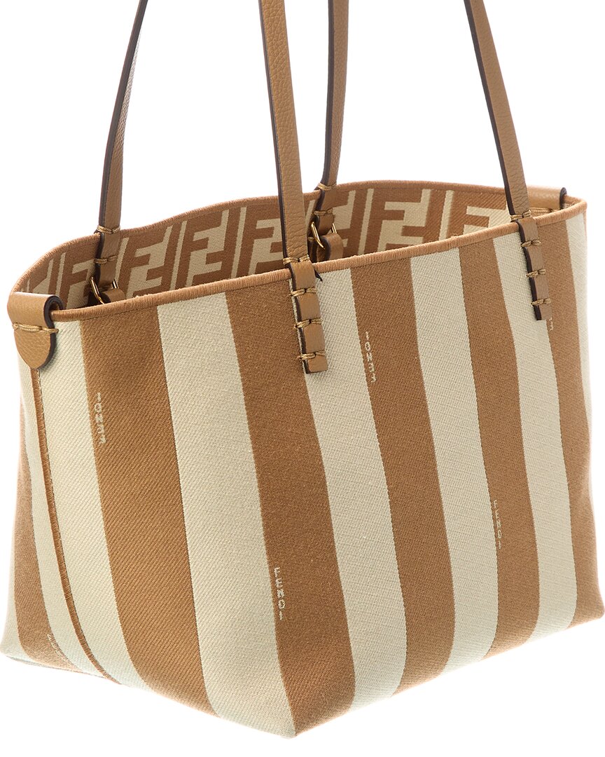 Fendi Roll Mini Ff Leather-Trim Tote – Bluefly