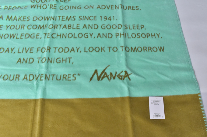 GOOD SLEEP BORDER COTTON BLANKET S / 2 color | Nanga（ナンガ
