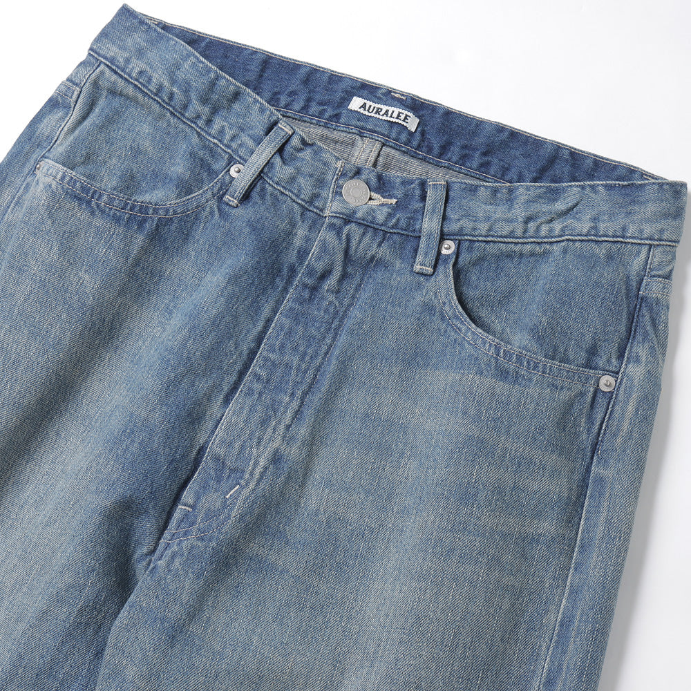 AURALEE(オーラリー)】 SELVEDGE FADED LIGHT DENIM PANTS (A23AP02DE