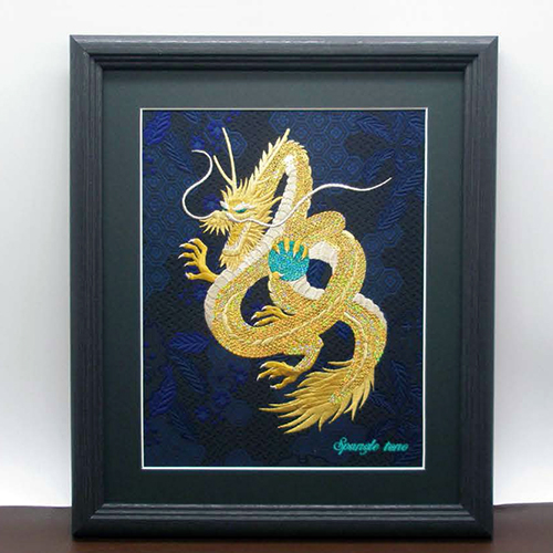 商品詳細：龍神様刺繍アート 金龍｜emonya／ええもんや