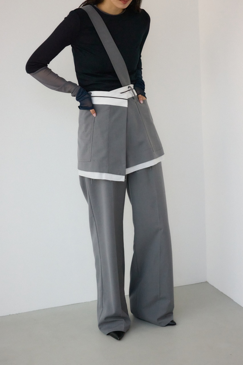 AZUL BY MOUSSY | 【PLUS】ワンショルダーレイヤードパンツ (パンツ
