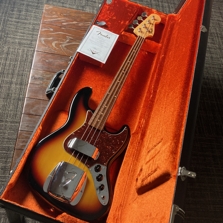 在庫情報/Fender Custom Shop 1964 Jazz Bass N.O.S 3-Color Sunburst