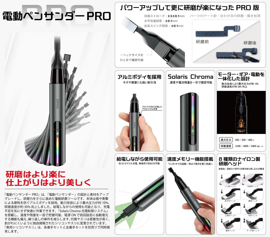 ES-A PRO 電動ペンサンダーPRO (工具) - ホビーサーチ 工具・塗料