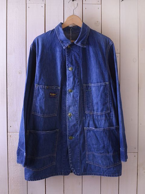 1960s OSHKOSH デニムカバーオール 実寸38-40 - 古着屋HamburgCafe