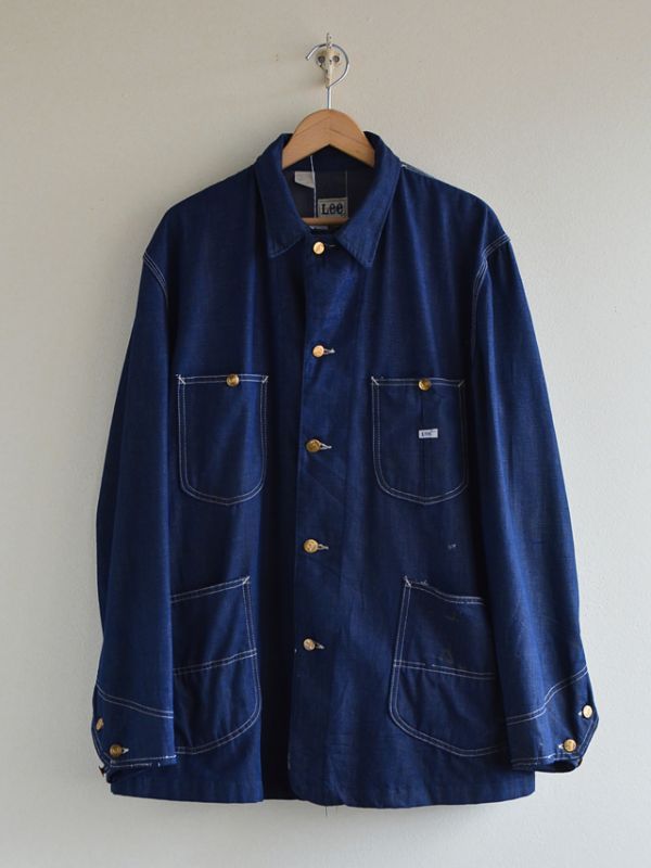 1970s-80s Lee 91-Jデニムカバーオール 実寸42-44 - 古着屋HamburgCafe