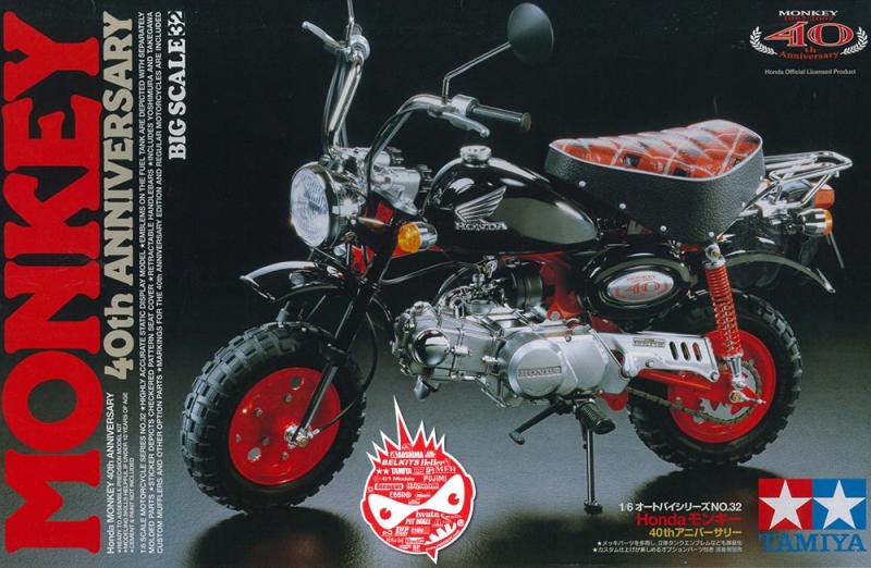 1:6 Honda Monkey 40th Anniversary | TAM16032 | Tamiya