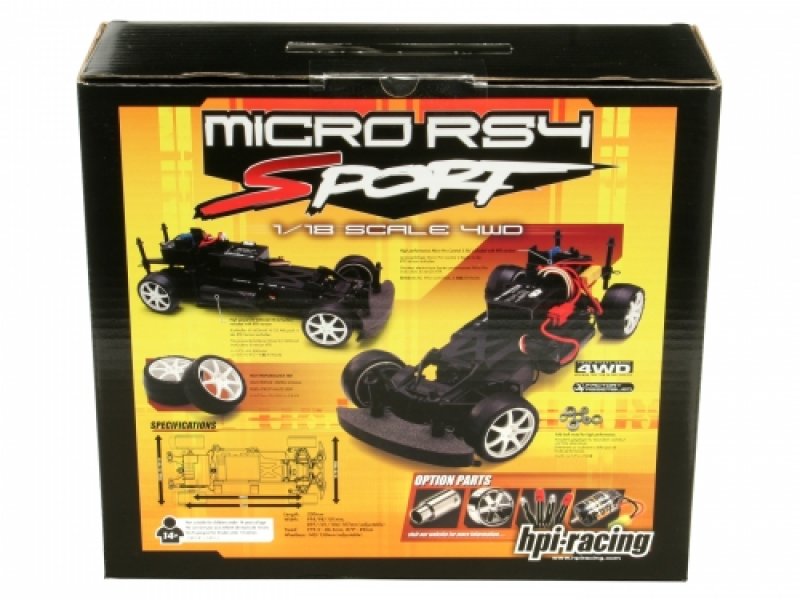 649 RTR MICRO RS4 SPORT WITH HPI RACING IMPREZA BODY