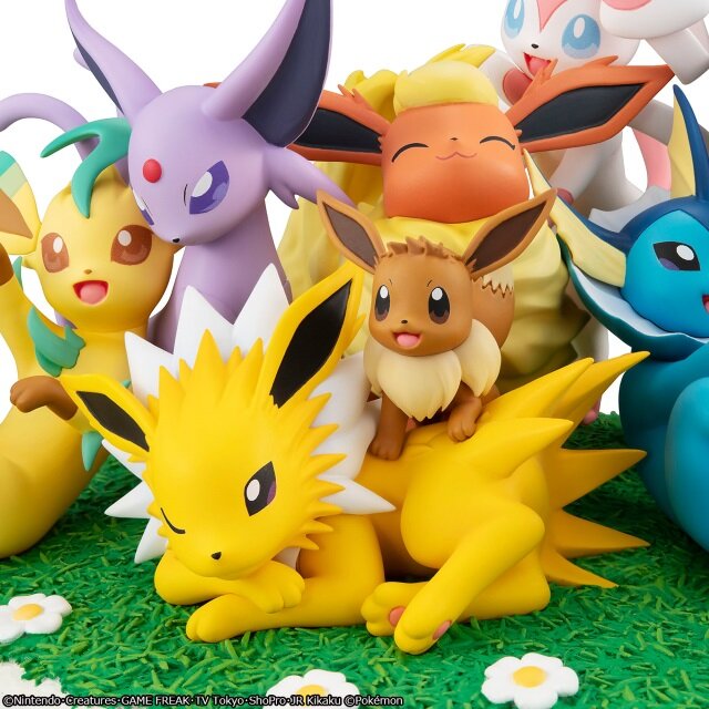 ポケモン』イーブイを始めとする“ブイズ”9匹が勢揃いでフィギュア化