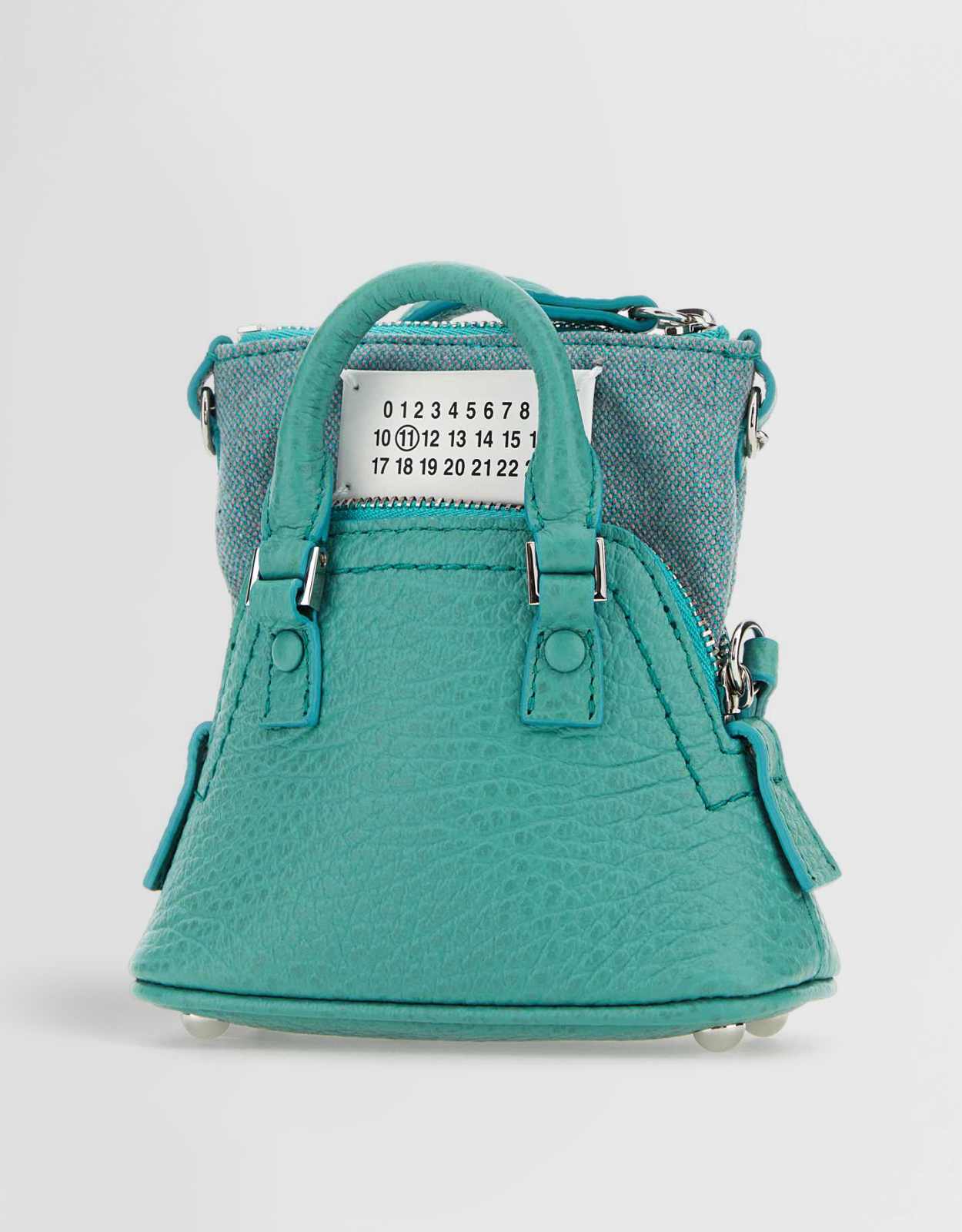 Maison Margiela 5AC Numbers-Patch Mini Calf Leather Zipped
