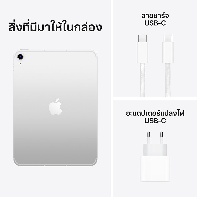 ซื้อ iPad 2025 (ชิป A16) Wi-Fi + Cellular 256GB - Silver