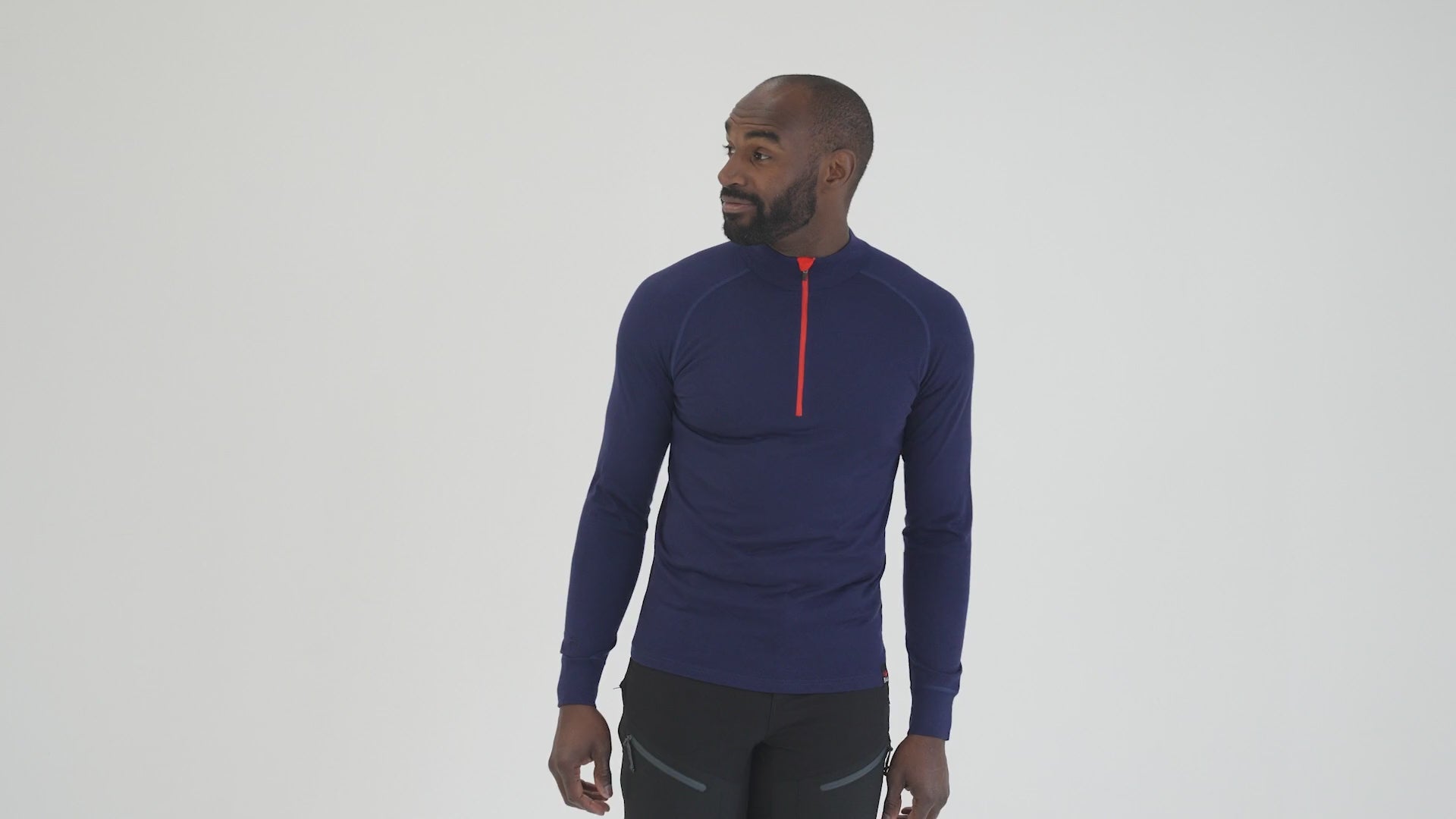 Mens Merino 200 Long Sleeve Zip Neck | Isobaa