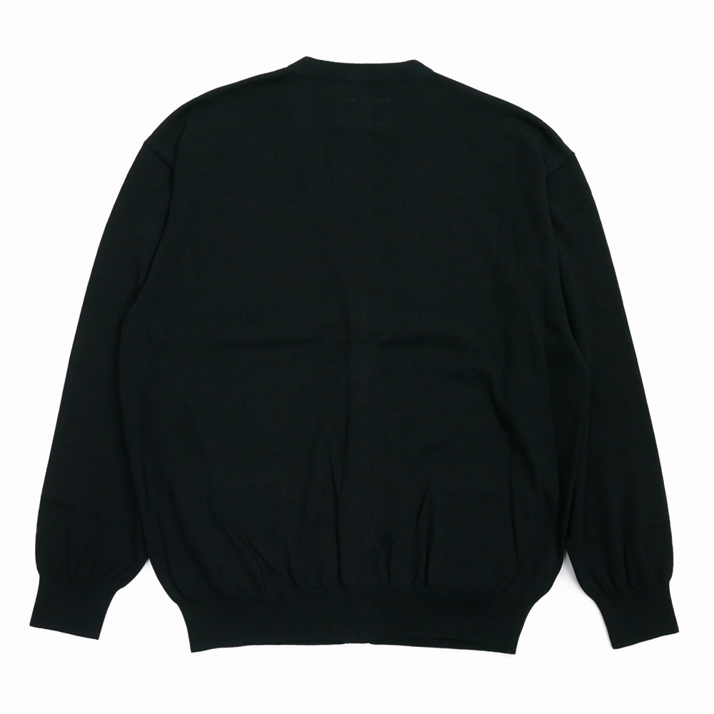 WACKO MARIA/COTTON KNIT CARDIGAN（BLACK）［コットンニット