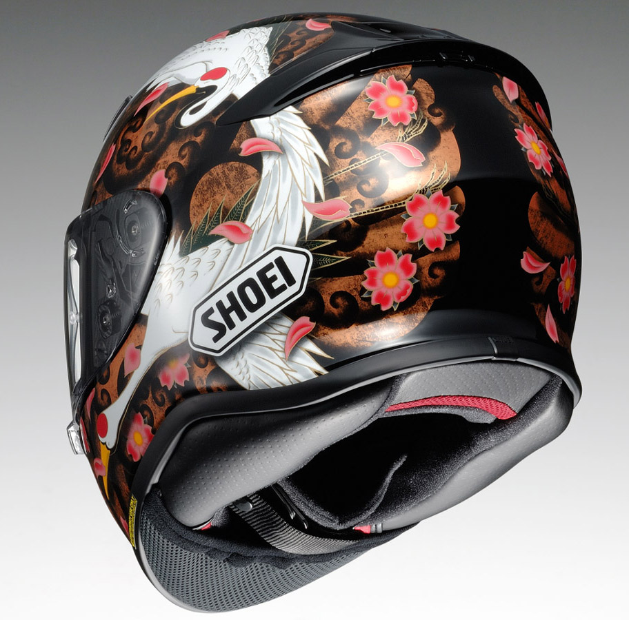 SHOEIから鶴と牡丹のグラフィックが印象的なフルフェイスヘルメット・Z