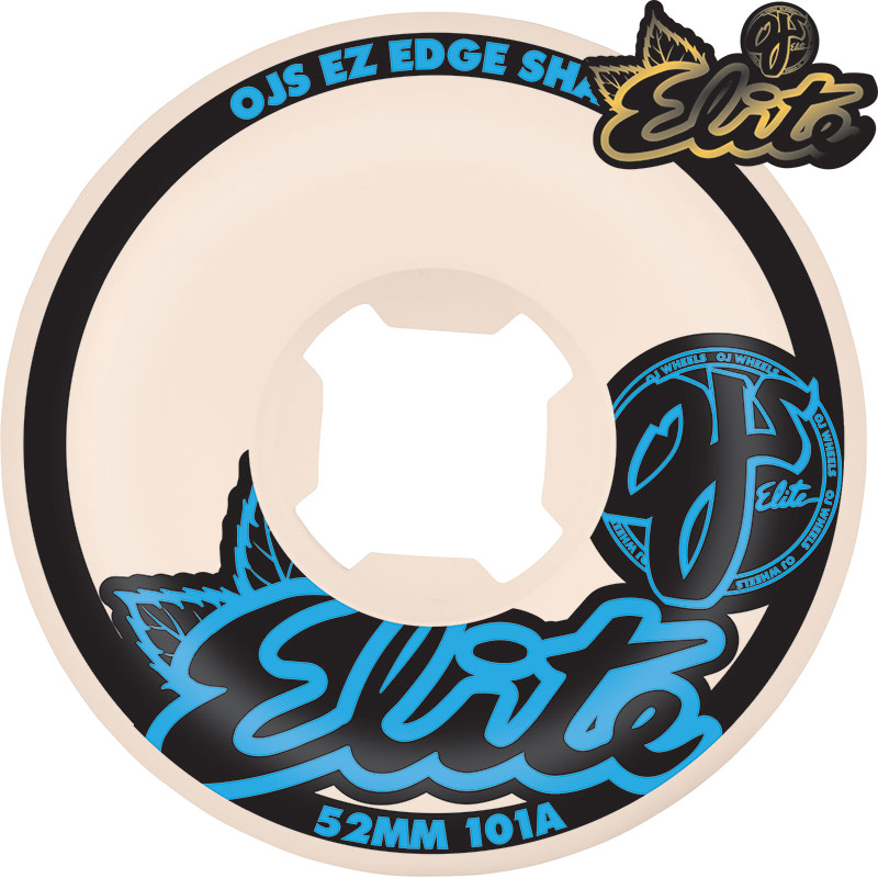 OJ Wheels Elite EZ Edge 52mm 101a White - CalStreets