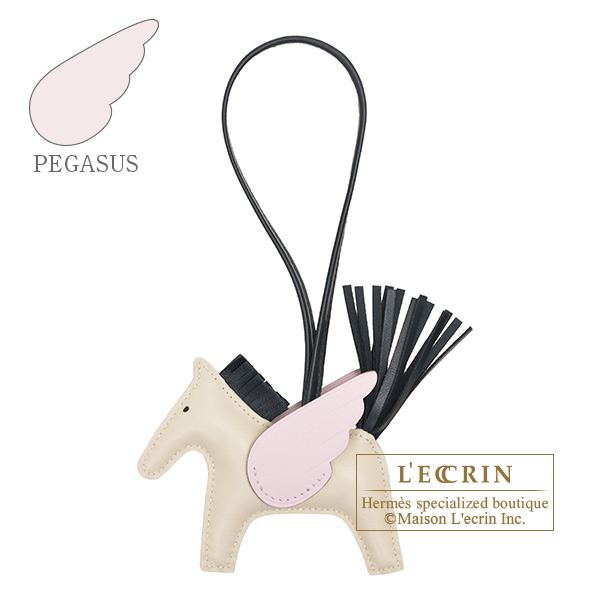 エルメス ロデオチャームペガサスPM クレ/ヴェールシプレス