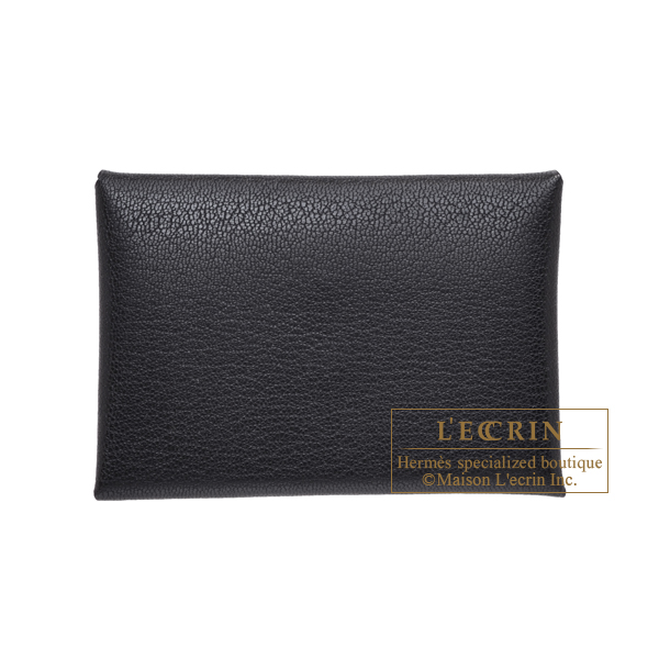 エルメス カルヴィ デュオ ブラック シェブルシャムキラ シルバー金具