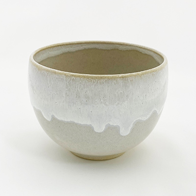 LUPICIA】丸抹茶碗 白釉白唐津流し | 茶器・オリジナルグッズ