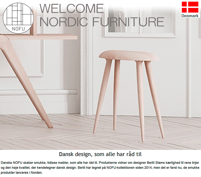 ノフ 644 スツール NOFU644 Stool NORDIC FURNITURE 木製 椅子 フット