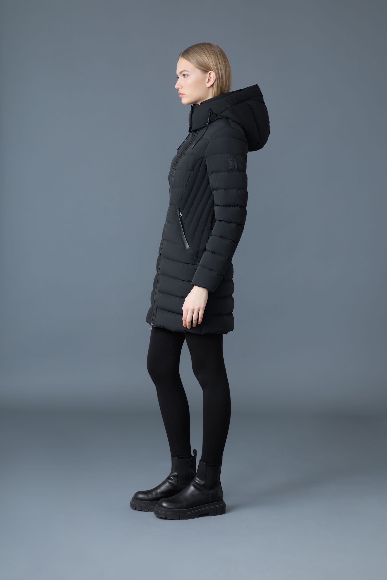 Farren, Agile-360 down coat with removable hood for ladies