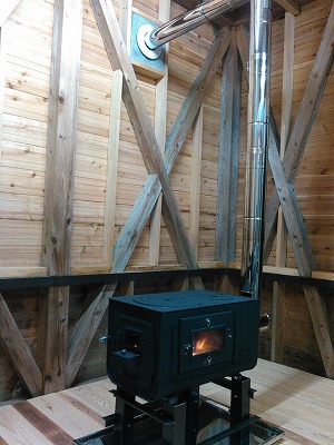 角型3面窓付薪ストーブ”FIRE SIDE”キャンプセット 商品詳細