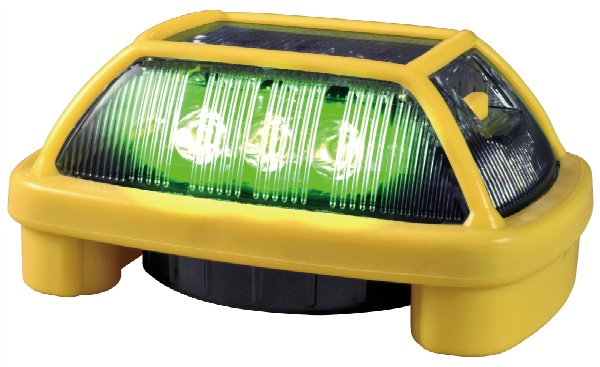 電池式LED警告灯 ニコハザード3面 赤色 乾電池タイプ VK16H-004H3