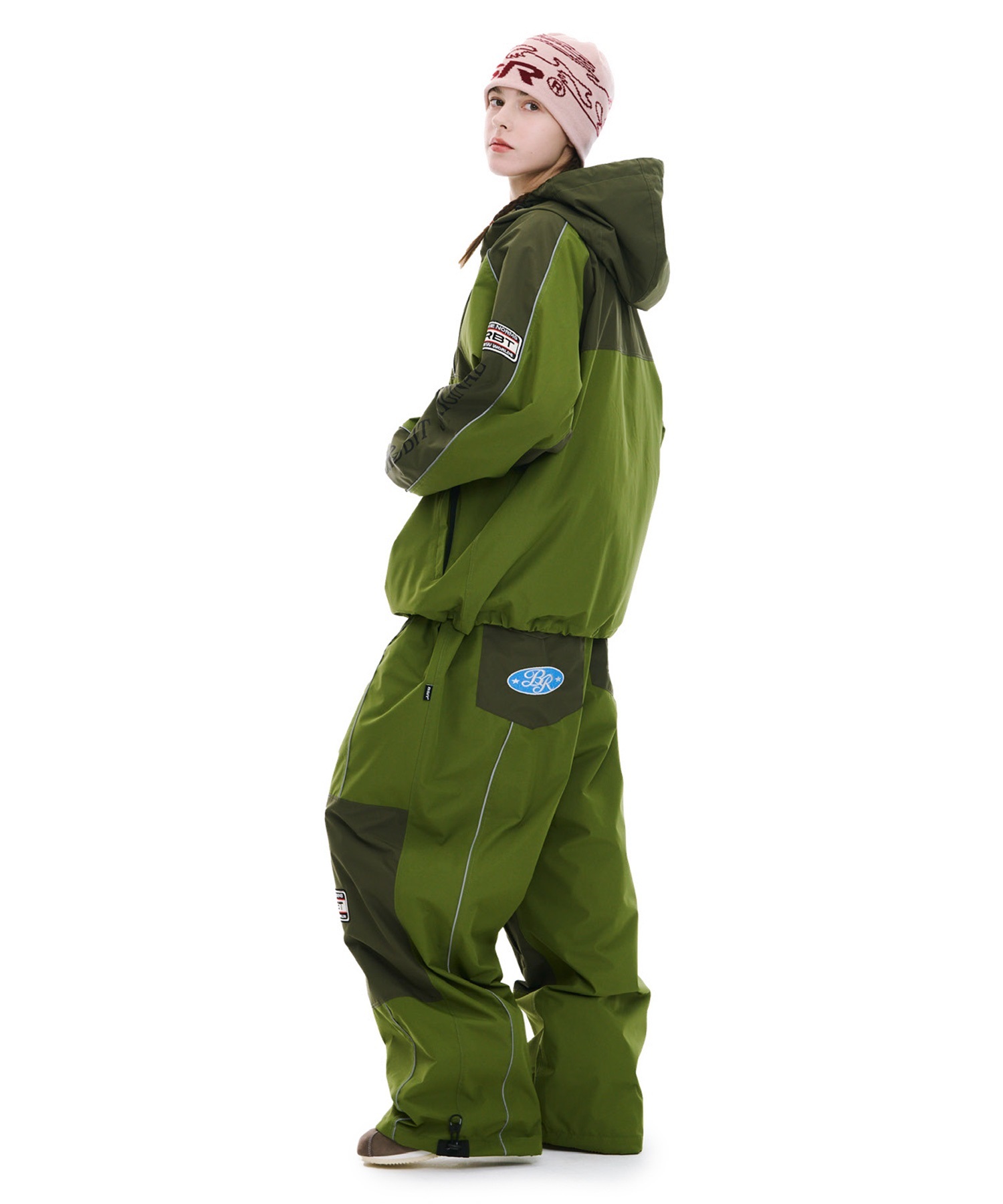BSRABBIT ビーエスラビット PATCHED UTILITY HOODED JK スノーボード