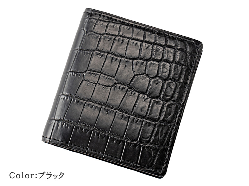 CYPRIS COLLECTION マットクロコダイル 二つ折り財布 CYPRIS
