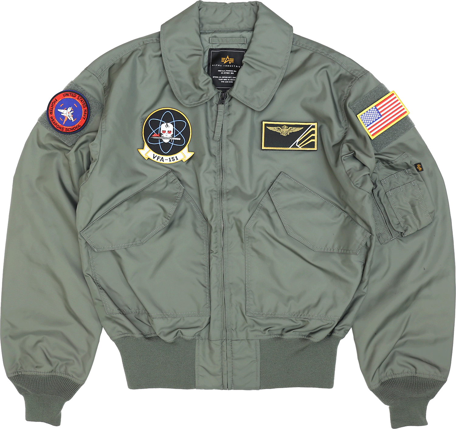 ALPHA INDUSTRIES CWU-36P アルファ ミリタリーショップ 革ジャン 中田商店