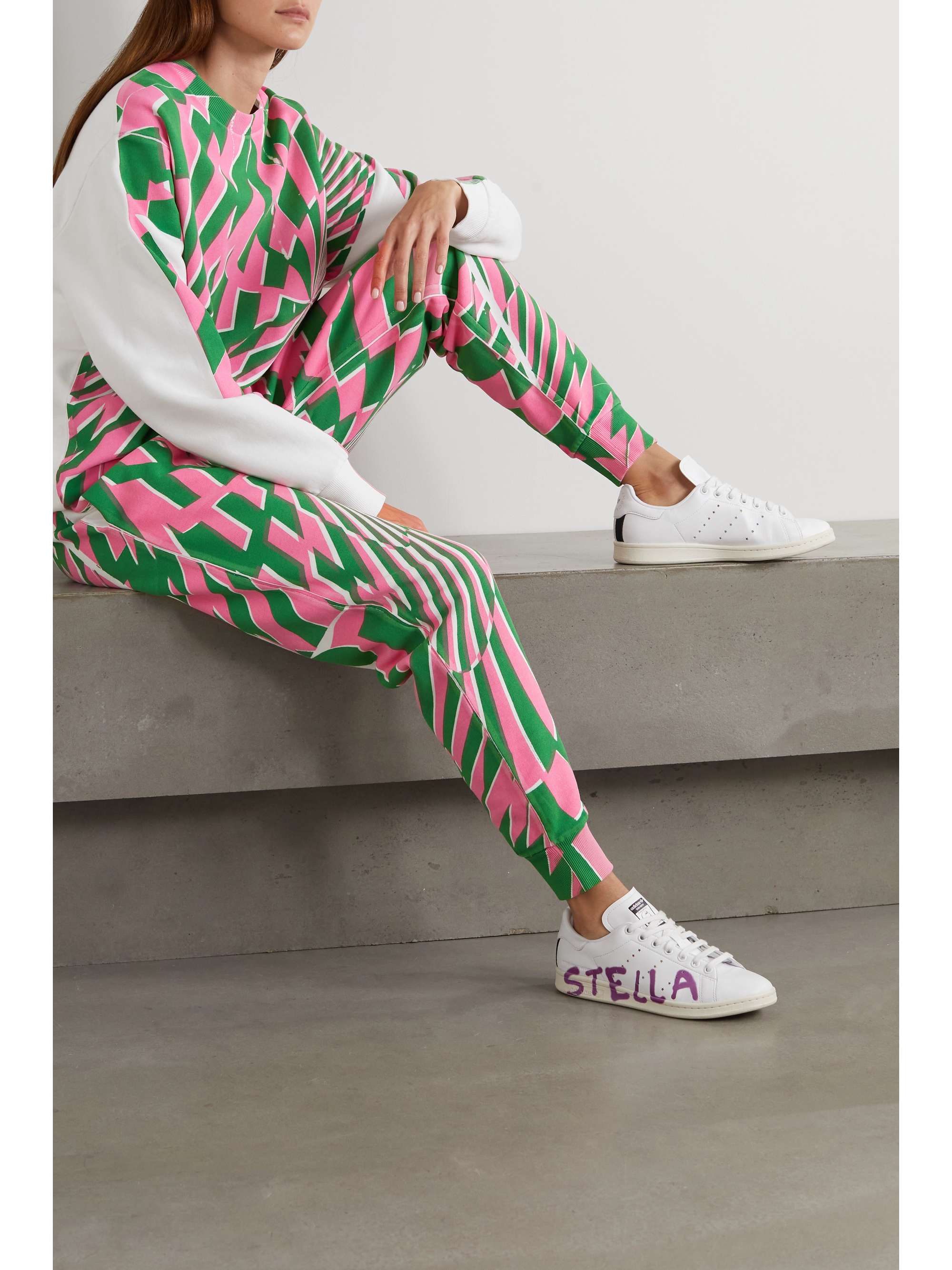 STELLA MCCARTNEY + Ed Curtis printed cotton-jersey sweatshirt