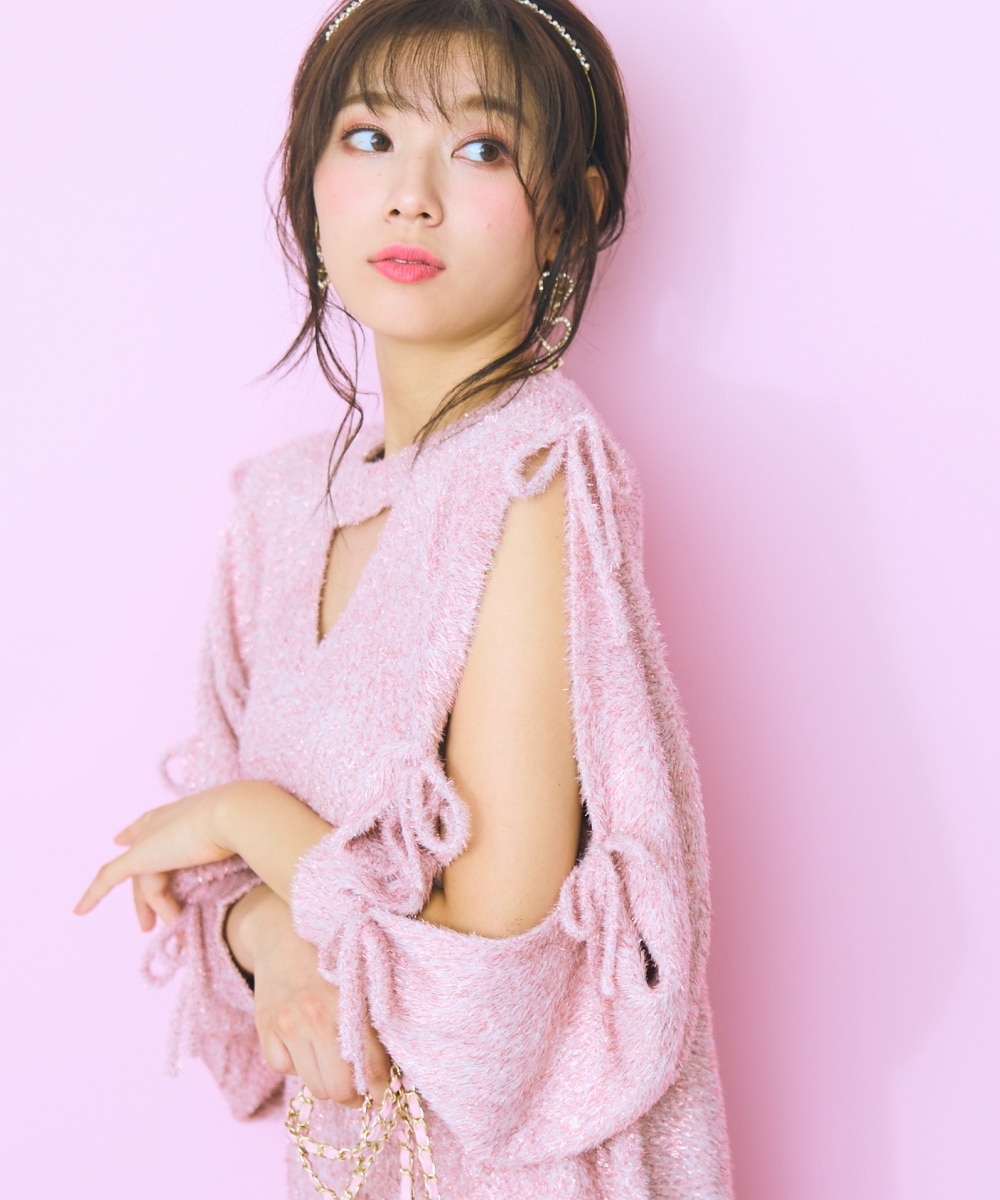大きいサイズ＞ラメシャギーニットワンピース marun 通販【ニッセン】