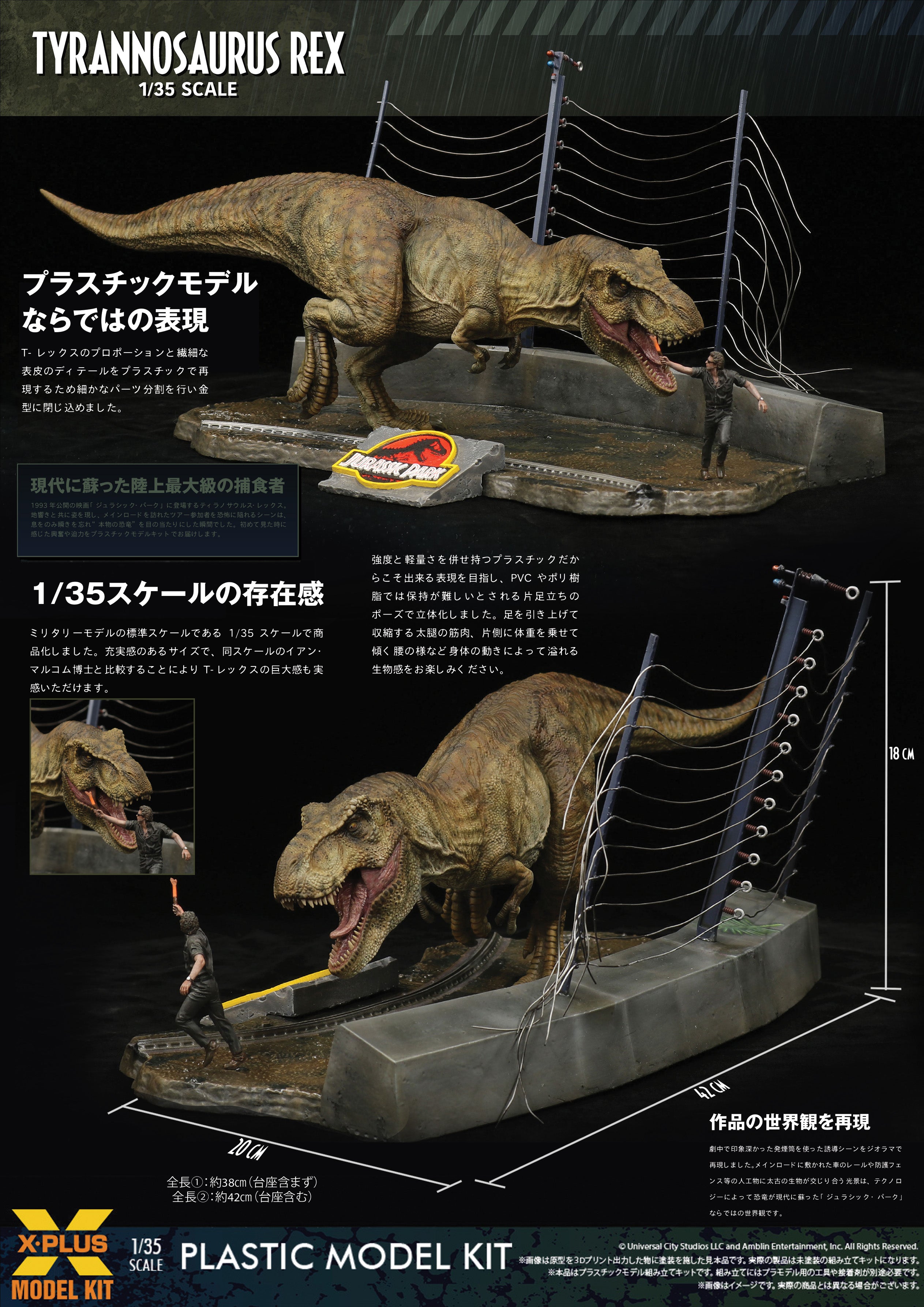 1/35 ティラノサウルス・レックス プラスチックモデルキット – SOOTANG