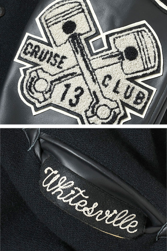 30oz. WOOL MELTON AWARD JACKET 「CRANK BUSTERS」 WHITES VILLE