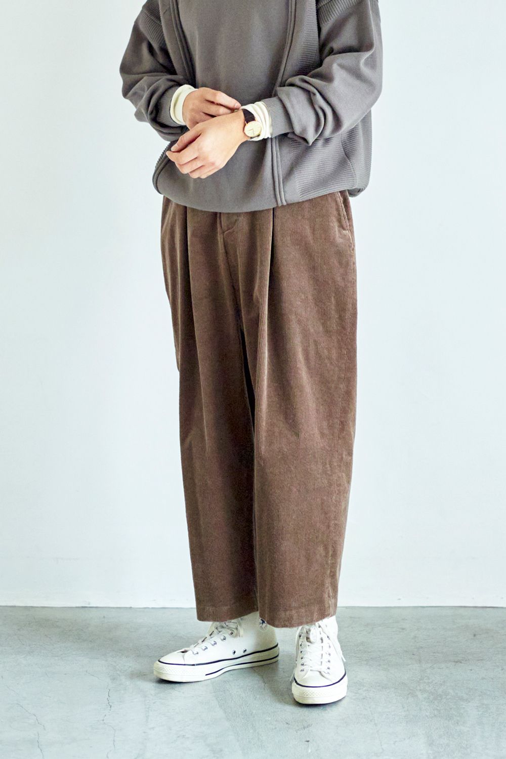 SAYATOMO - 【ラスト1点】2-Tack Corduroy Trousers/2タック