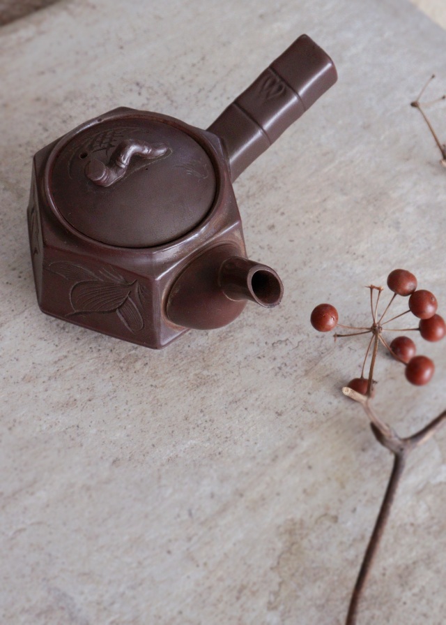 六面急須 茶器 煎茶道具 中国茶 煎茶 煎茶器 万古急須 萬古急須 茶注
