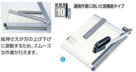 ウチダ ペーパーカッター セイフティNS型/紙押さえNS型＜サンワネット